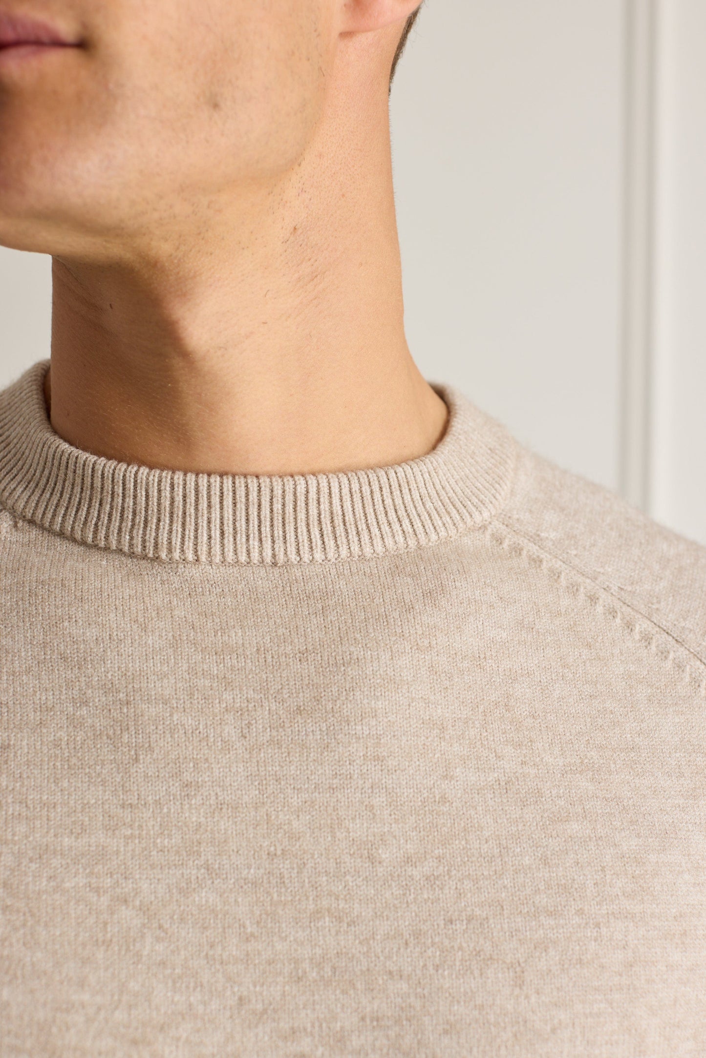 Lando Crew Neck Knit Sweater - Oatmeal